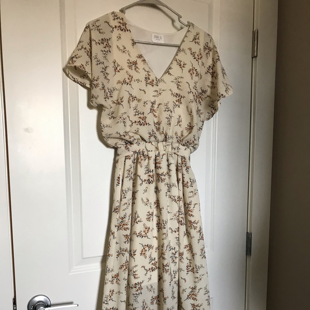 Simple flowered dress
